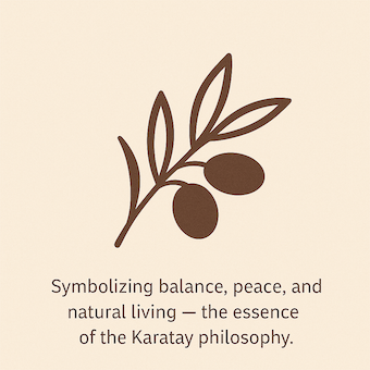 Minimalist olive branch icon symbolizing balance, peace, and natural health — inspired by Dr. Canan Karatay’s philosophy.